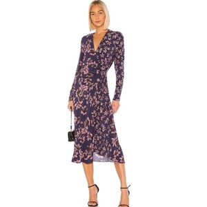 rag & bone Floral Maxi Dress - Purple and Pink